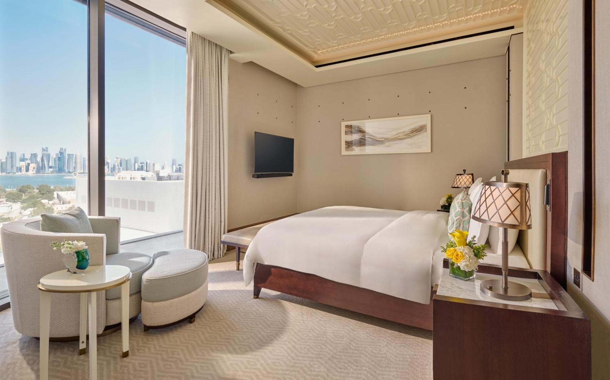 Mandarin Oriental, Doha Hotel Ngoại thất bức ảnh A bedroom at the hotel